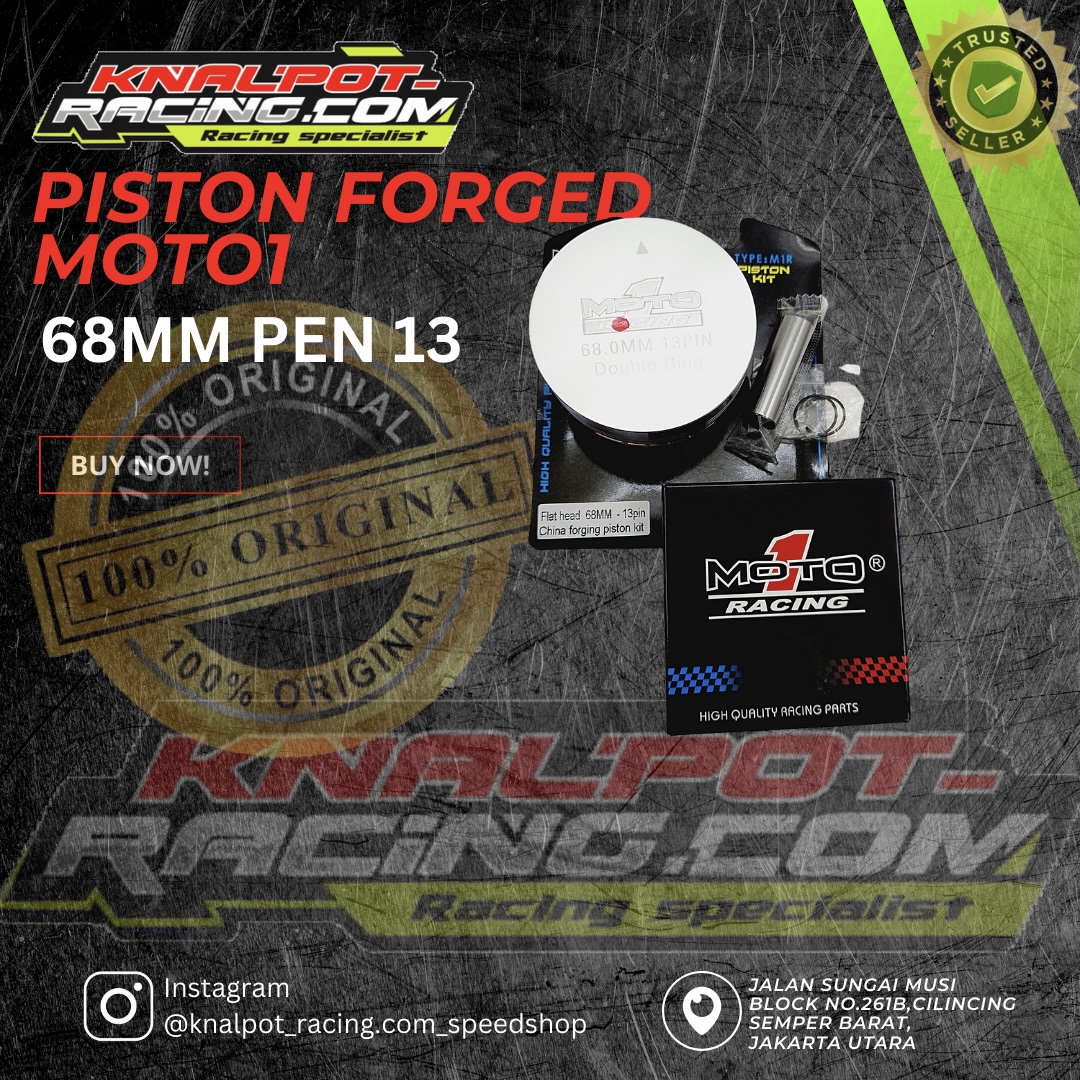 PISTON FORGED MOTO1 68MM PEN 13